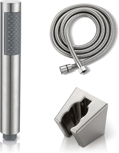 Handheld Shower Head with Hose, Hand Held Shower Wand Head with Long Hose, High Pressure RV Shower Head with Handheld Spray Combo, Dog Shower Attachment, Brushed Nickel