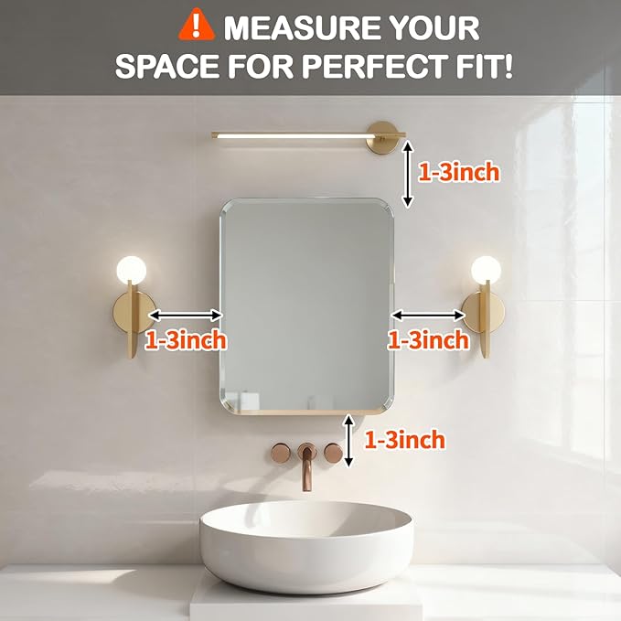 Rectangle Medicine Cabinet with Beveled Edge Mirror, No-Assembly Bathroom Wall Cabinet with Mirror, Adjustable Shelves, Tissue Slot, Recessed or Surface Mount (26" H x 20" W)