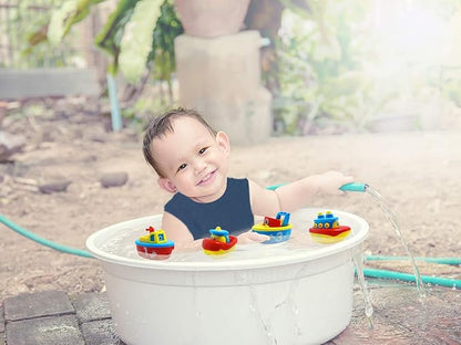3 Bees & Me Bath Toys for Boys & Girls - Magnetic Boat Set for Toddlers & Kids - Fun Educational Bath Toy
