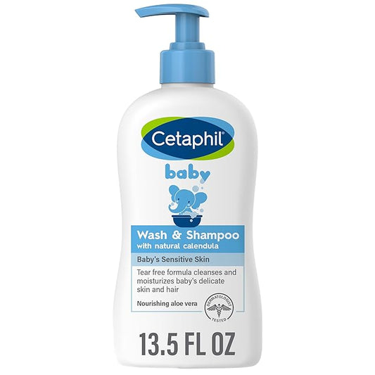 Baby Wash & Shampoo ,Tear Free, Paraben, Colorant and Mineral Oil Free, 13.5 Fl. Oz (Packaging May Vary)