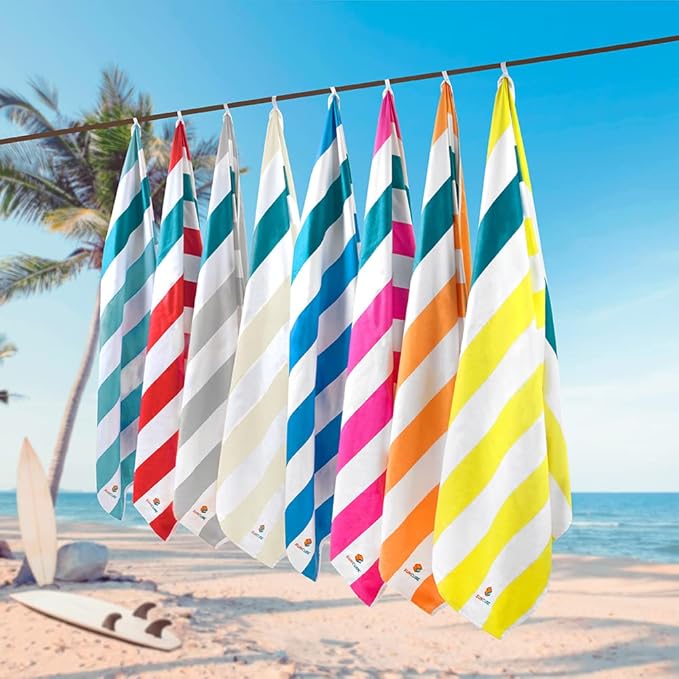 SUN CUBE Microfiber Beach Towel, Quick Dry Sand Free Beach Towel, Lightweight, Compact for Travel Swim Sports Camping, Packable Sand Resistant Towel Adult, Orange 60x30 Inches