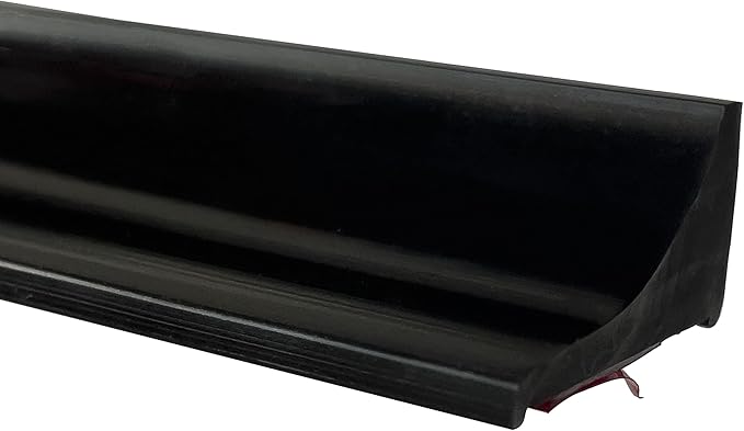 78 Inch Threshold Water Dam Barrier - Black Silicone Sink Splash Guard & Corner Shower Water Guard