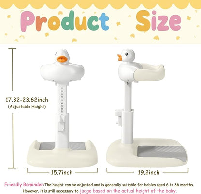 Baby Shower Stand with Anti-slip Base, Adjustable Child Stand for Shower Infant Bath Support Stand Bath Stand for Toddlers 6-36 Months