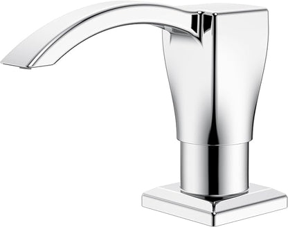 Ultimate Unicorn Kitchen Sink Soap Dispenser, Built-in Under Sink Chrome Dispenser, ABS Plastic, With 13 Ounce Bottle, U-SD001C