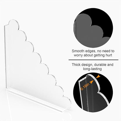 LUGUNU 2 Pack Acrylic Shower Splash Guards 9.4x9.4 In,No Drill Self-Adhesive Bathroom Water Barrier,Leak Resistant Corner Guards for Walk in Shower/Tub,Keep Water In & Floor Dry,Tool-Free Installation