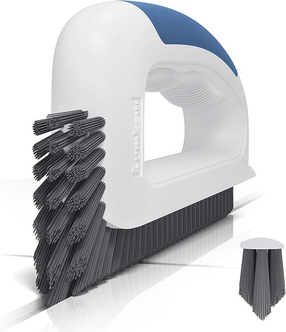 Grout Cleaner Brush for Floors Tile Corner, V Shape Stiff Scrubber Cleaning Bathroom Shower, Blue,1 Pcs