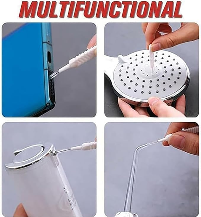 Multifunctional Shower Cleaning Tools Shower Cleaning Brush,2025 Upgrade Shower Head Cleaning Brush for Small Hole with Storage Boxes for Household Bathroom. (20 Pack)