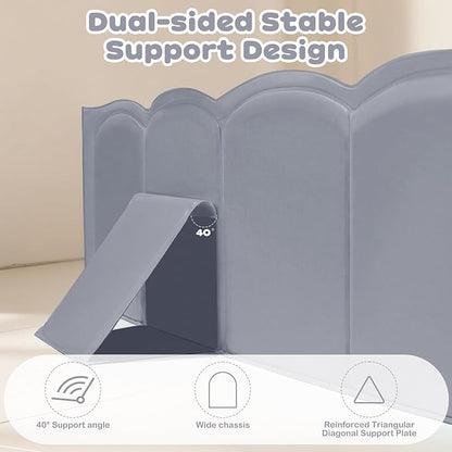 Collapsible Baby Bathtub for Shower,Reinforced Structure Infant Foldable Bath Tub with Non-Slip Base,Portable Space-Saving Kids Bath Tub for 6M to 4Years,Suitable for Outdoor, Travel Use(Grey)