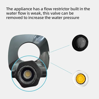 Shower Head with Handheld Spray Combo 2 in 1 Rainfall High Pressure with 59" Rotatable Stainless Steel Hose 9 Spray Modes Detachable Silver