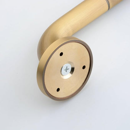 Shower Grab Bar, 17.7 inch Grab Bars for Bathtubs Showers Bathroom, Anti Slip Brass Shower Grabs for Seniors