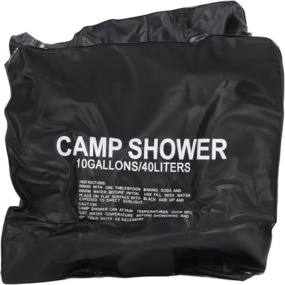Solar Shower 40L, Portable Cam Shower with vable Hose, Thickened l for oor Hiking Beach Swimming T, Solar Heating with Rope Included