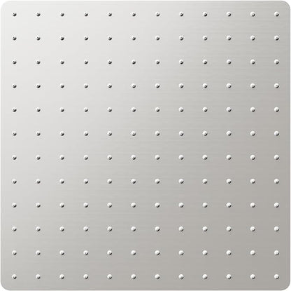 VBFF-Shower Head,rain shower head, 12 inch- Square Shower Head, 1.8 GPM Flow Rate, rainfall showerhead,VBFF09 (Brushed Nickel)