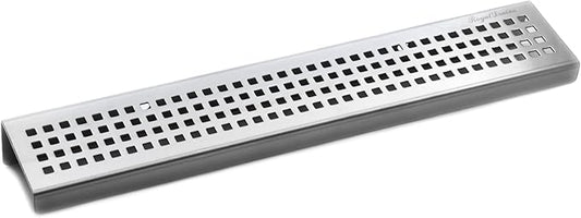 SereneDrains Stainless Steel Brushed Nickel Shower Shelf for Inside Shower Drill in Wall Mount Small Bathroom Shelf Decor Organizer Rack Caddy Floating (Brushed Stainless Steel, 12 Inch)