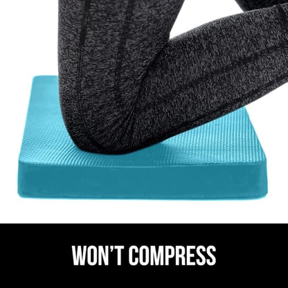 GORILLA GRIP Extra Thick Patent Pending Soft Foam Kneeling Pad, 2 PK, Supportive Large Cushion Knee Pads for Gardening, Baby Bath, Dirt and Water Resistant, Workout, Garden Supplies, 17.5x11 Turquoise