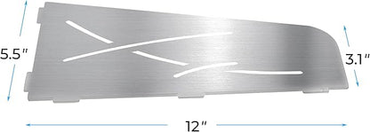 FerdY 2-Pack 12" Brushed Nickel Recessed Corner Shower Shelf, for Tiled Bathroom Walls, 304 Stainless Steel Floating Shower Shelf, Shower Caddy Storage Shelves, No Drilling Required, Trapezoidal