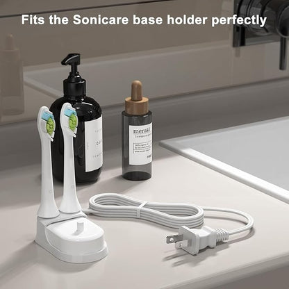 BENSN Charger Base Compatible with Philips Sonicare Electric Toothbrush 4100 5300 5100 1100 2100 3100 6500 7500, 3000 4000 5000 6000 8000 9000 Series, Waterproof Power Cord