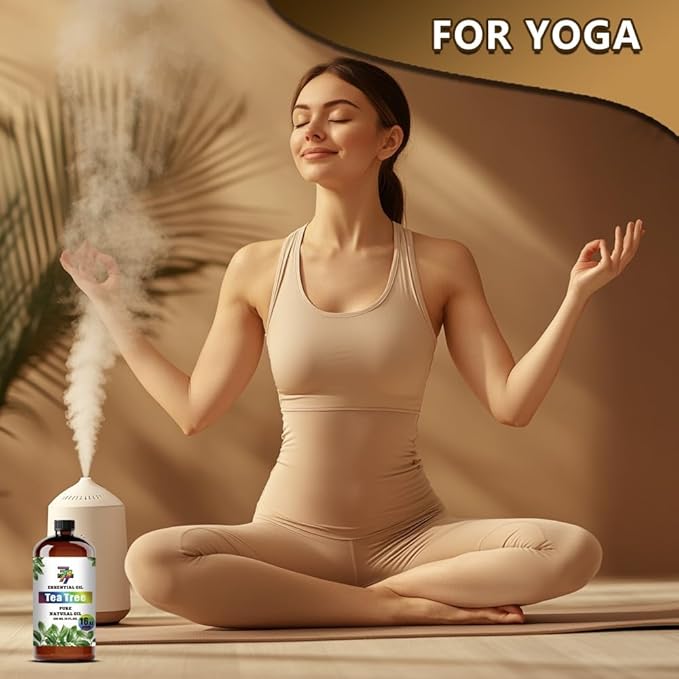 Tea Tree Essential Oil (16 oz / 480 ml) – Tea Tree Oils for diffusers, humidifiers, Home Baths, Cleaning Products, Yoga, DIY Soaps and DIY Scented Candles