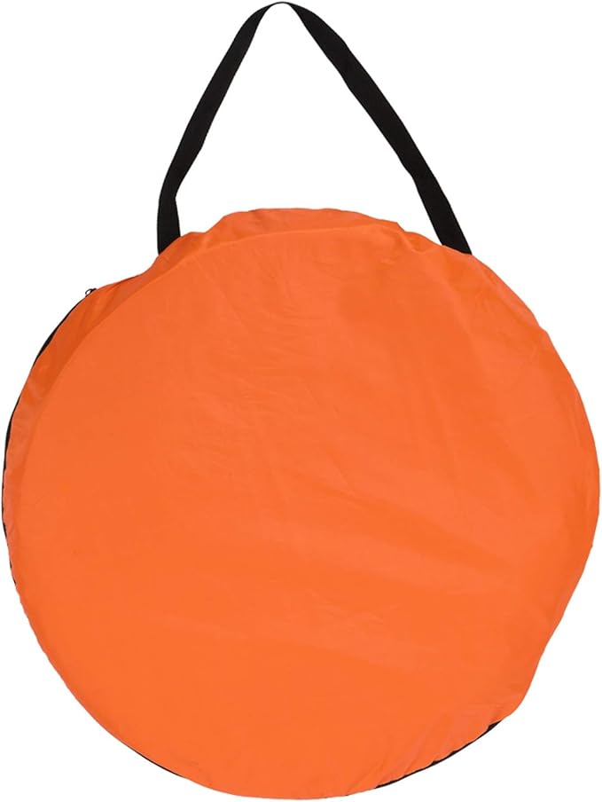 Pop Up Privacy Shower Tent,Portable Outdoor Bathroom Toilet Changing Dressing Room,Instant Rain Shelter for Camping & Beach,Lightweight & Sturdy, Easy Set Up, Foldable, with Carry Bag (Orange)
