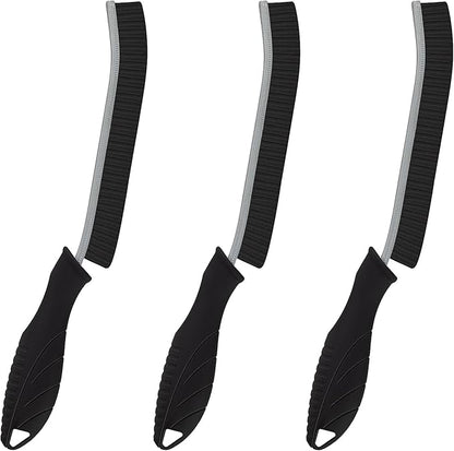 Cleaning Brush - 3 Pcs Hard Bristle Crevice Cleaning Brush, Grout Brush, Scrub Brush for Tile Grout Crevice, Gap Cleaning Tools for Bathroom Kitchen Toilet Window Track (3, Black)