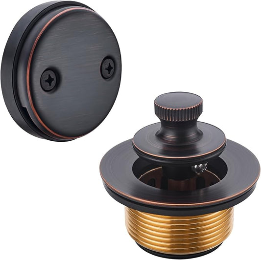 BESTILL Lift and Turn Bathtub Drain Bath Tub Trim Set Conversion Kit, Oil Rubbed Bronze
