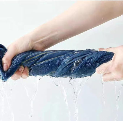 2 Pack Hand Towels for Bathroom - 100% Cotton Decorative Soft & Highly Absorbent Towel Set for Face, Spa, Gym, Kitchen, Hotel, 13x30 Inch (Blue - 2 Pack)