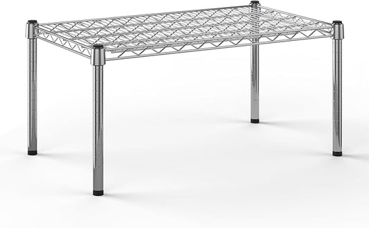 Wire Shelving Kit | NSF Commercial Storage Rack Unit (1-Tier | 14" Height, 18" Deep x 30" Wide)