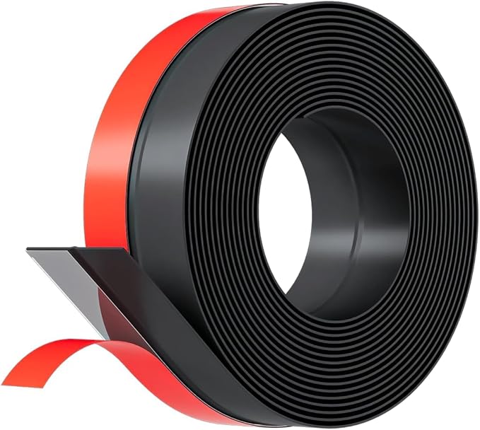 20FT Weather Stripping Door Seal - 2" Silicone Door Draft Seal Tape for Gaps Under Door Weatherstripping Sweep Stopper for Bottom of Shower Door/Sliding Glass Door