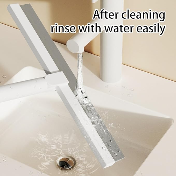Magic Broom- Floor Squeegee Scrubber | Convenient Household Cleaning Broom for Floor, Window Scrubber with 180 Degree Rotating Head, Household Wiper for Garage Courtyard Shower Bathroom Marble Glass