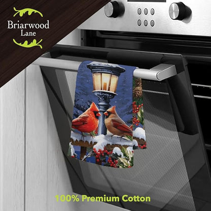Briarwood Lane Winter Flow Cardinals Cotton Hand Towel