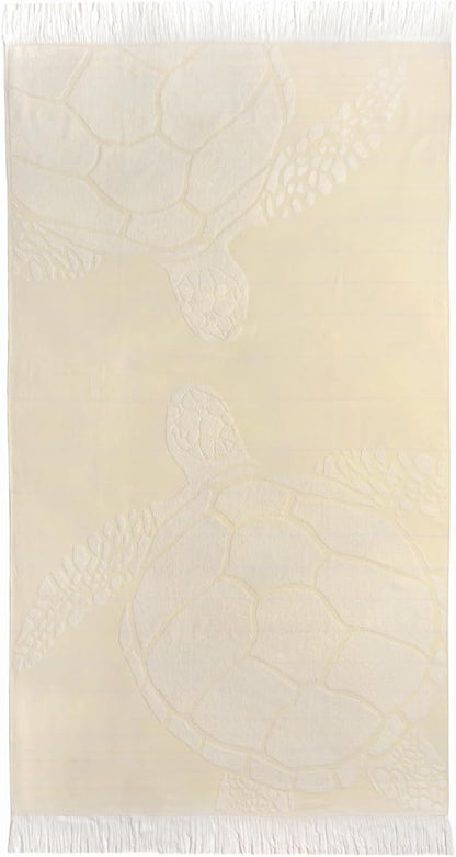 SOFE H&L | LINVIA Foutah Quick Dry Beach Towel Pack of 2 (35” x 70”) CARETTA - Yellow | Lightweight, Premium, Fade Resistant, Durable | Travel Towel, Turkish Beach Towel with Shoulder Strap