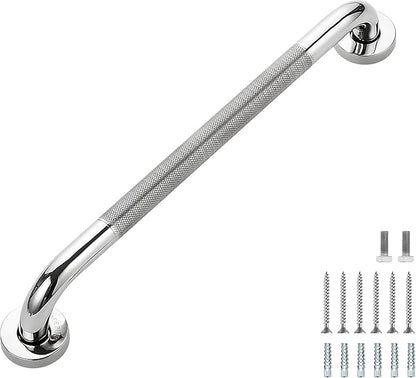 Grab Bars for Shower, 1 Pack 18-Inch Anti Slip Shower Handles for Elderly, Safety Shower Grab Bar, Stainless Steel Handicap Grab Bars for Bathroom (Polished Nickel 1" Diameter)