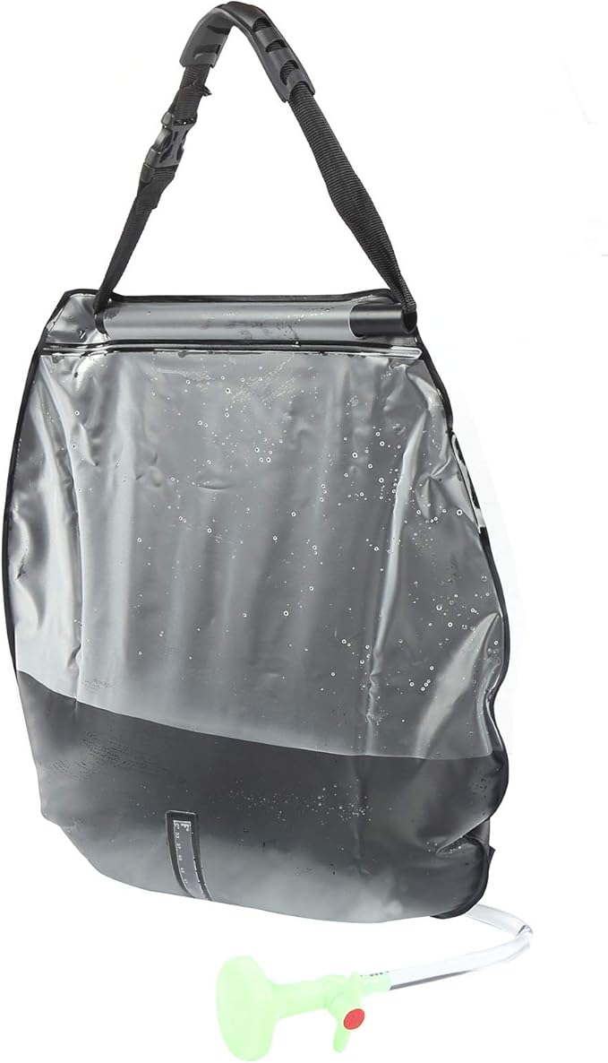 Drfeify Sun Heated 20L Solar Shower Bag with Thermometer for Camping and PVC Material