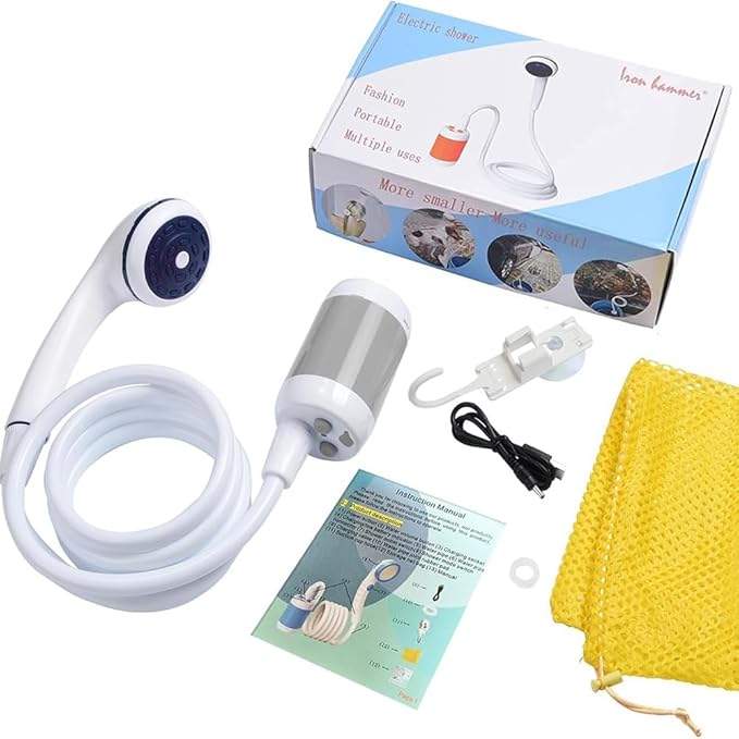 Iron Hammer Portable Shower Camping Shower Outdoor Shower Handheld Electric Shower