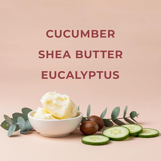 Pueblo Remedy Body Lotion, Cucumber & Eucalyptus – Hydrating & Softening Moisturizer with Shea & Cocoa Butter, Vegan & Cruelty-Free, 16.9 Oz