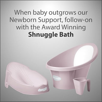Shnuggle | Newborn Baby Bath Support | Ergonomic Soft-Touch Seat | Lightweight Non-Slip Base | Compact | Perfect for Babies up to 6 Months