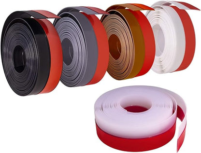 TORRAMI Silicone Weather Stripping 1 inch Width 20 Feet Length, Seal for Door Under Bottom, Gap, Side, Glass Shower Door, Sliding Door,Windows, Transparent