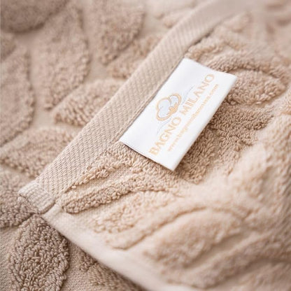 Turkish Cotton Ultra-Soft Plush Absorbent Quick Dry Bathroom Towel Set, Made in Turkey (Sand Beige, Bath Sheet)