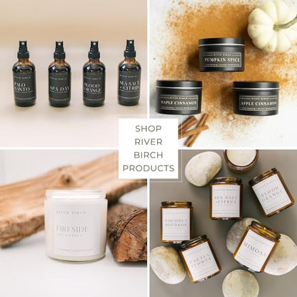 River Birch Pumpkin Spice Scented Natural Hand Soap -Handmade Soap -Moisturizing Hand Wash with Amber Glass Dispenser - Luxury Scented Hydrating Hand Soap - Vegan and Non-Toxic -16 Fl Oz