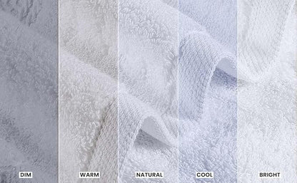 Utopia Towels 4 Pack Premium Bath Towels Set, 27 by 54 Inches, 100% Ring Spun Cotton 600GSM, Lightweight and Highly Absorbent Quick Drying Towels, Perfect for Daily Use, White