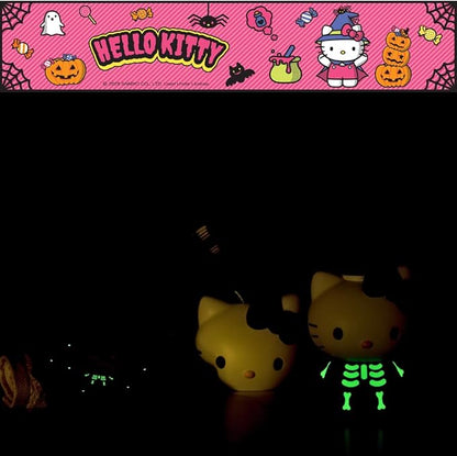 Hello Kitty Glow in The Dark Skeleton Soap/Lotion/Hand Sanitizer Resin Pump Dispenser, 14.11 Ounces, (Officially Licensed Product) by Franco Collectibles