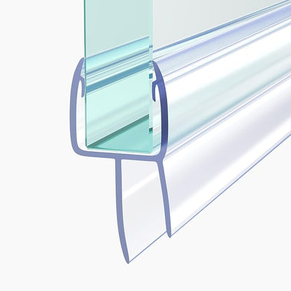 Shower Door Seal, 3/8" X 36" Glass Door Bottom Seal, Ultra Clear Frameless Shower Doors Strip, Stop Shower Leaks and Create a Water Barrier for 3/8 Inch (10mm) Glass, Single Pack