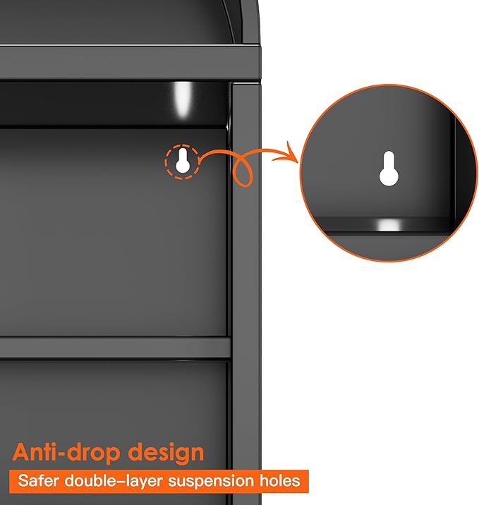 Metal Arched Wall Cabinet,Black Bathroom Wall Mounted Cupboard,Modern Arched Storage Cabinet with Adjustable Shelf,Space Saver Wall Cabinet,Requires Assembly