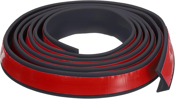 79"x0.8"x0.5" (LxWxH) Collapsible Shower Barrier Stopper - 1 Pack - Good for Bathroom Kitchen - L Shape Water Splash Guard Blocker - Black