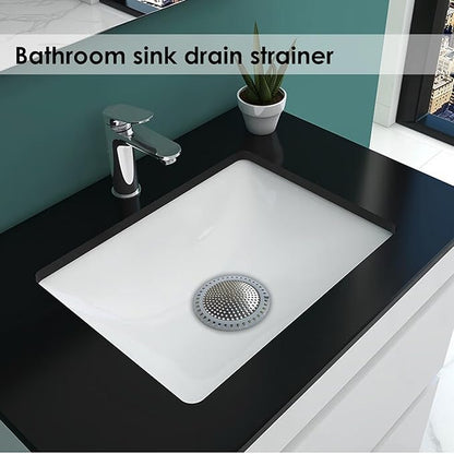Drain Hair Catcher, Shower Hair Drain Catcher, Shower Drain Cover, Bathtub Drain Strainer, Tub Hair Catcher, Bathroom Sink Strainer Hair Trap Filter, Bathroom Drain Defender, Flat, Round