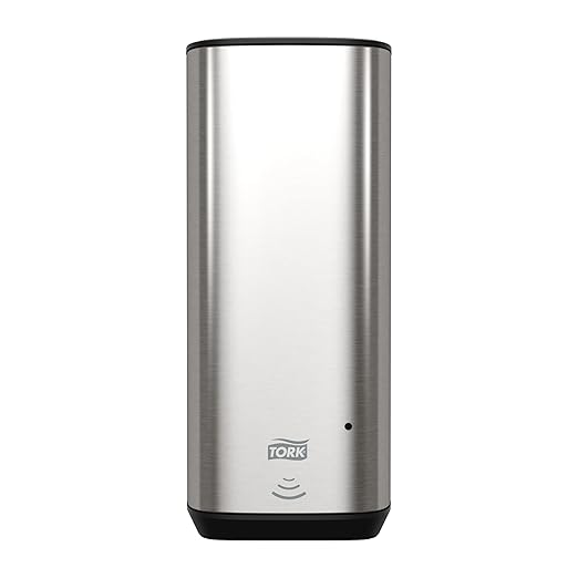 Tork Intuition Sensor Skincare Dispenser Stainless Steel S4, for Hand Soap and Hand Sanitizer, Image Range, 466101