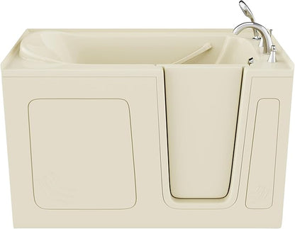 ANZZI Tubs Series Wide Opening Door Right Drain Quick Fill Walk-In Soaking Tub in Biscuit Finish 32 in. x 60 in. | AMZ3260RBS