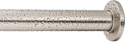 Ivilon Tension Curtain Rod - Spring Tension Rod for Windows or Shower, 36 to 54 Inch. Satin Nickel