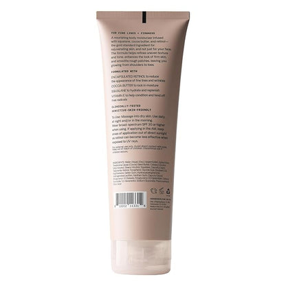 Versed Press Restart Retinol Body Lotion - Cocoa Butter + Squalane Moisturizer for Dry Skin (8 Fl Oz (Pack of 1))
