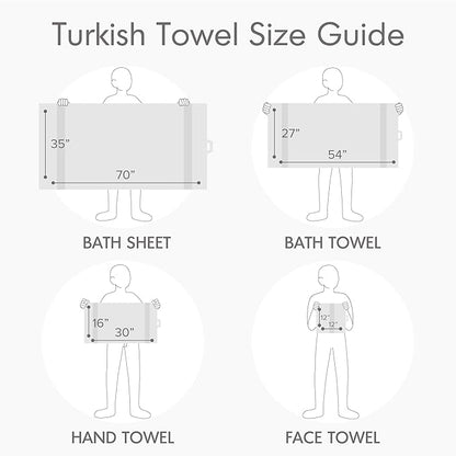 Comfort Spaces Turkish Bathroom Towel Set 6 Piece Luxury Bath Towel Set 2 Hand Towel for Bathroom 2 Washcloth 2 Large Bath Towel Sets Long Staple Soft Quick Dry Towel Set Light Grey