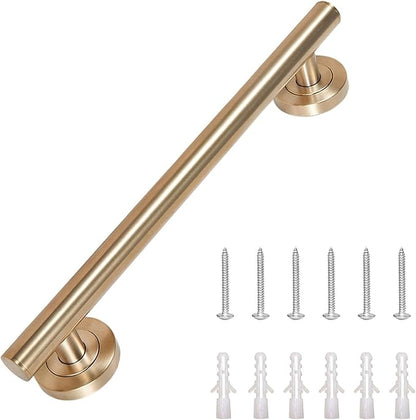 Lava Odoro Shower Grab Bar, Modern Stainless Steel Handicap Grab Bar for Bathtubs and Showers, Shower Safety Bar for Seniors Disabled, ADA-Compliant (Champagne Gold, 18 Inch)